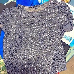 Metallic Sparkling Knit Top#14